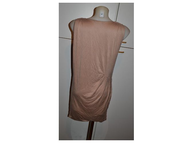 Liu.Jo Vestido mini Liu Jo em jersey cor pêssego drapeado Pescaria - vista 4