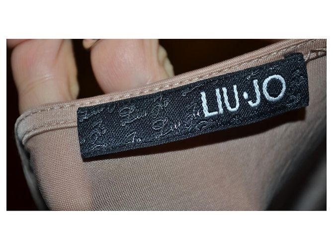 Liu.Jo Vestido mini Liu Jo em jersey cor pêssego drapeado Pescaria - vista 5
