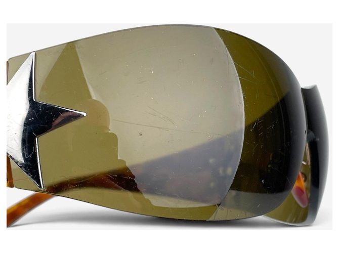 Óculos de Sol Masque Shield Prada SS04 ‘SPR72G’ Star Wrap Marrom - vista 11