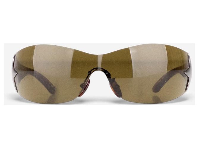 Óculos de Sol Masque Shield Prada SS04 ‘SPR72G’ Star Wrap Marrom - vista 2
