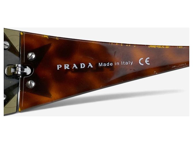 Óculos de Sol Masque Shield Prada SS04 ‘SPR72G’ Star Wrap Marrom - vista 6