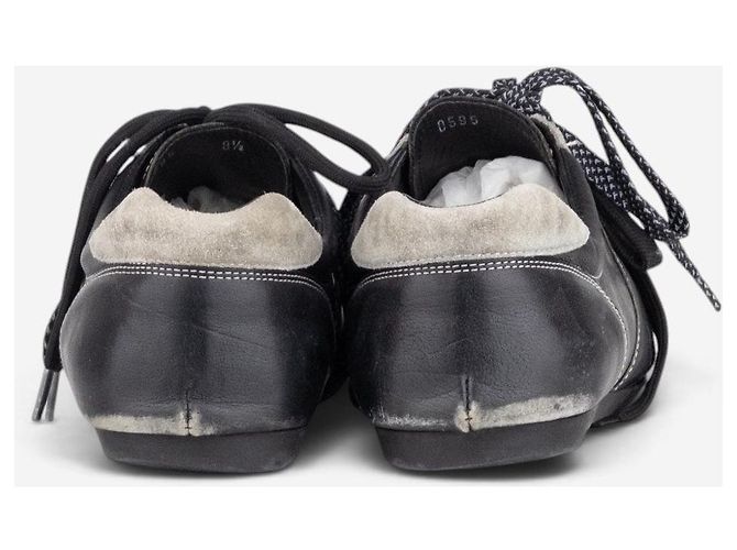 Miu Miu 2000s Sports Logo Low-Top Sneaker Schwarz - Ansicht 7