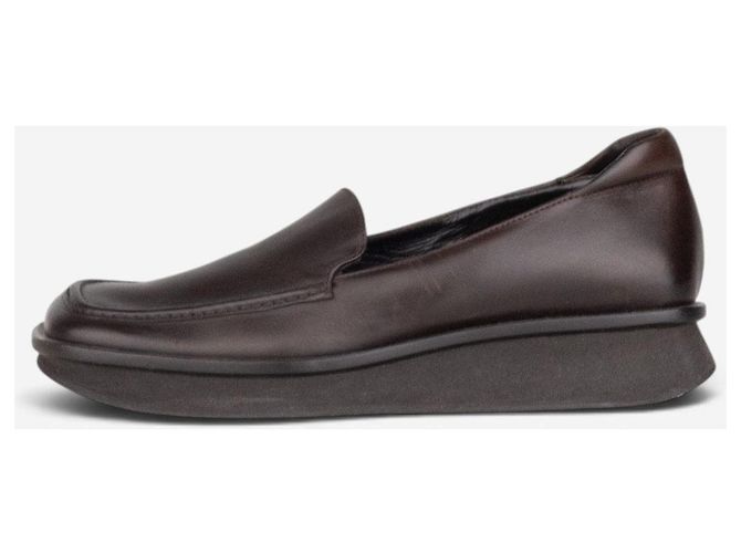 Mocasines Prada SS99 de punta cuadrada y suela Sailor Castaño - vista 4