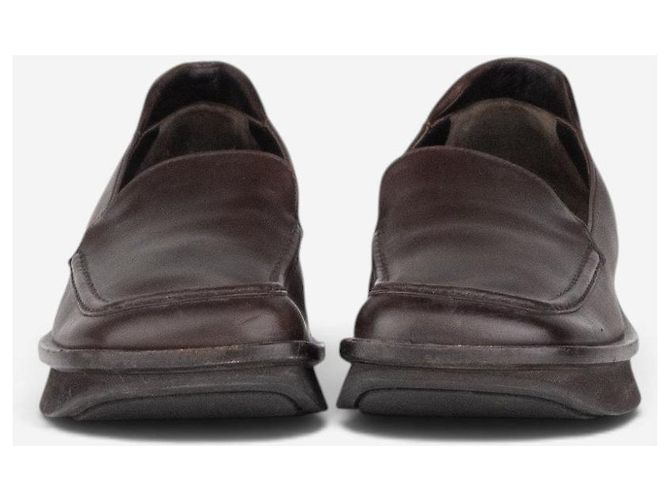 Mocasines Prada SS99 de punta cuadrada y suela Sailor Castaño - vista 6