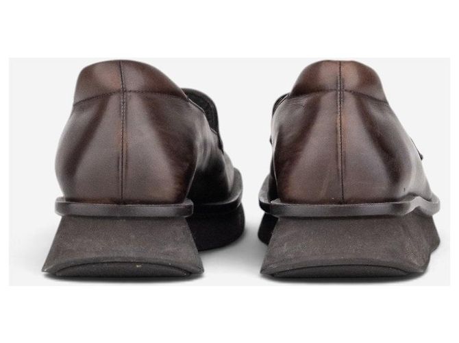 Mocasines Prada SS99 de punta cuadrada y suela Sailor Castaño - vista 7