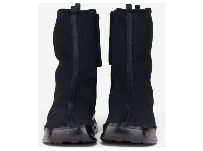 Stivali Biker Astro Moto in neoprene con punta quadrata e gambale medio Prada AW99 Nero - vista 5