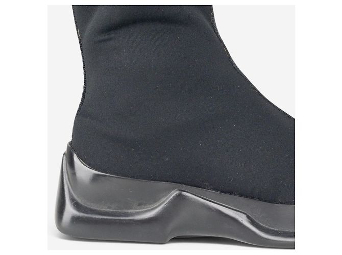 Stivali Biker Astro Moto in neoprene con punta quadrata e gambale medio Prada AW99 Nero - vista 8