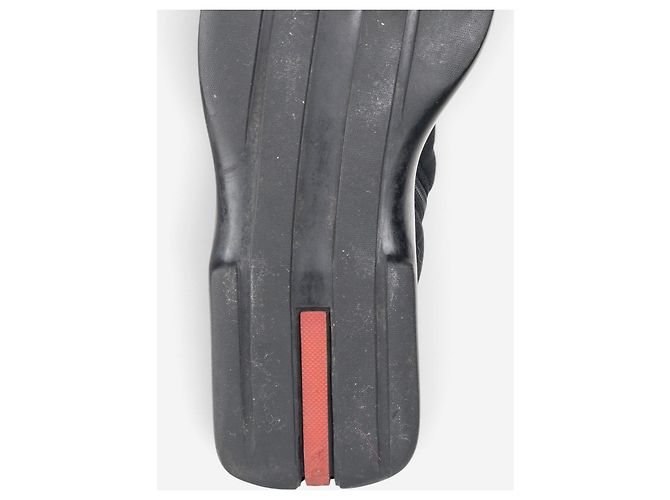 Stivali Biker Astro Moto in neoprene con punta quadrata e gambale medio Prada AW99 Nero - vista 9