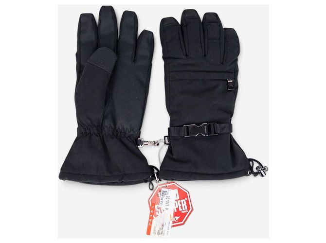 Gants de ski Prada 2000s ‘Techno’ avec boucle Wind Stopper Noir - vue 2