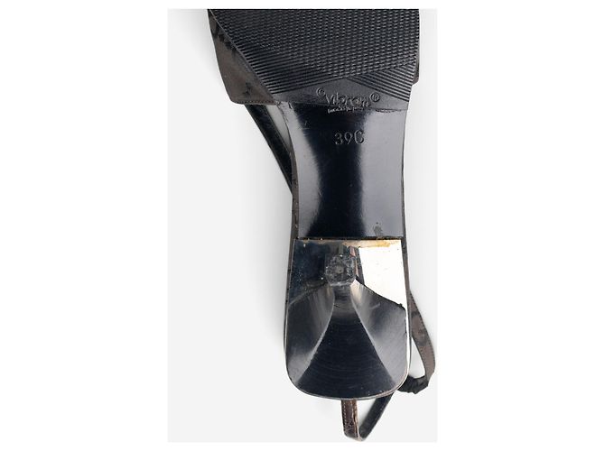 Décolleté Slingback con punta quadrata e cristalli Gucci by Tom Ford SS98 Nero - vista 11