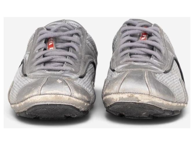 Prada 2000s Monte Carlo Driving Sneakers Silvery - view 5