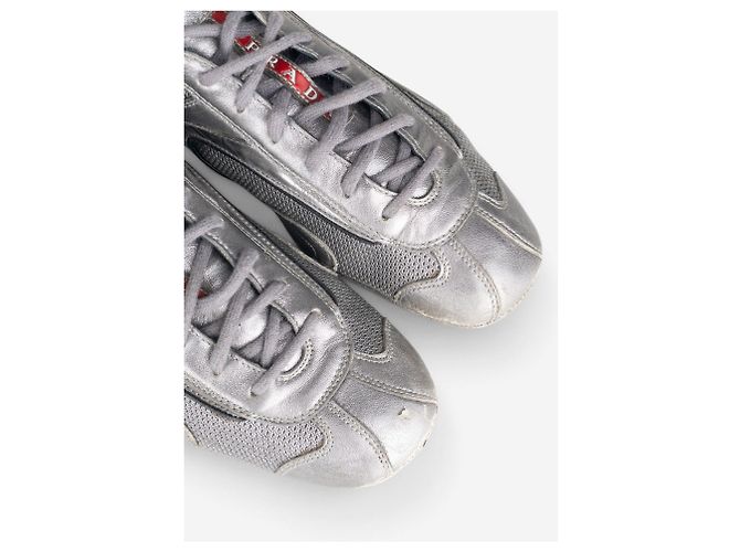 Prada 2000s Monte Carlo Driving Sneakers Silvery - view 8