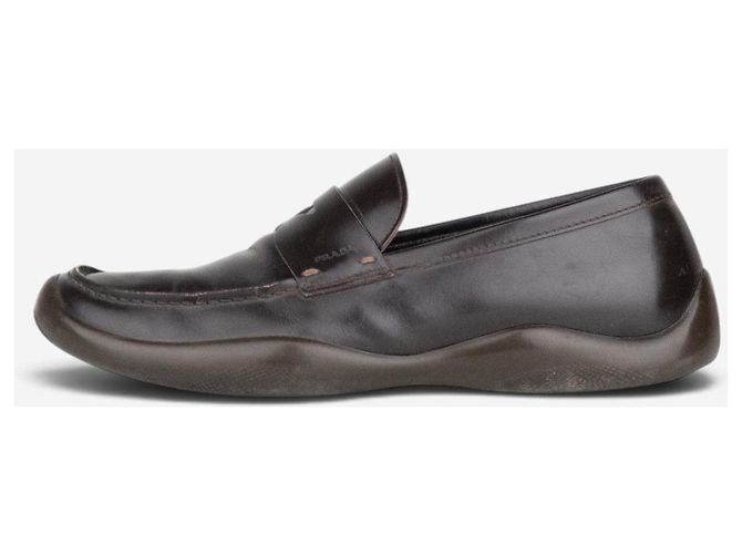 Prada AW99 Vibram Sports Penny Loafers Marrone - vista 4