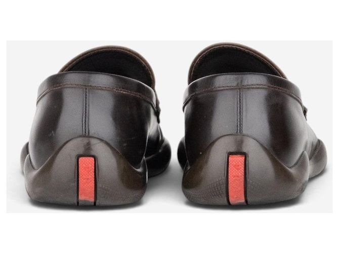 Prada AW99 Vibram Sports Penny Loafers Marrone - vista 7