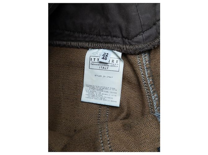 Dolce & Gabbana AW03 Denim Cargo Hose mit doppeltem Bund Blau - Ansicht 7