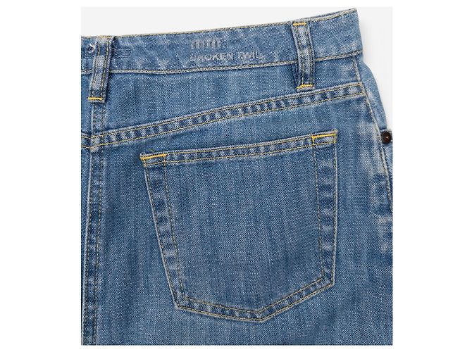 Minifalda vaquera con corte Miu Miu 2000s Azul - vista 4