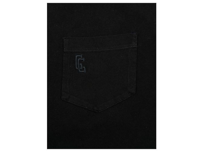 T-shirt nera con taschino Gucci in cotone Nero - vista 2