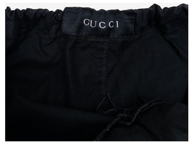 Pantaloni Cargo a Gamba Larga Parachute Gucci by Tom Ford AW99 Nero - vista 6