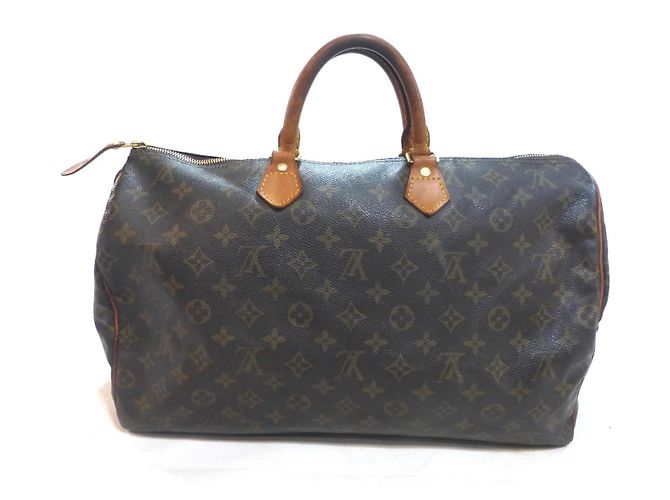 Mala Louis Vuitton Speedy 40 Monogram Marrom Monograma - vista 11