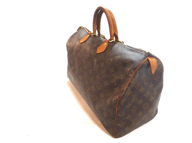 Mala Louis Vuitton Speedy 40 Monogram Marrom Monograma - vista 12