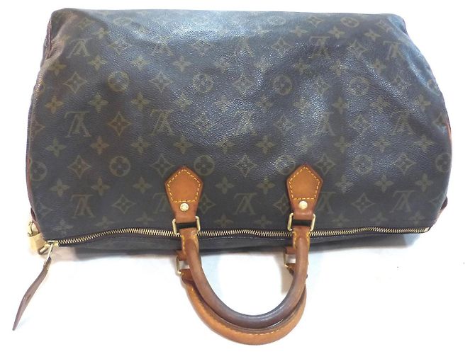 Mala Louis Vuitton Speedy 40 Monogram Marrom Monograma - vista 15