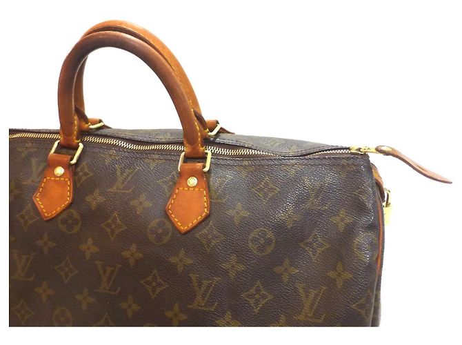 Mala Louis Vuitton Speedy 40 Monogram Marrom Monograma - vista 3