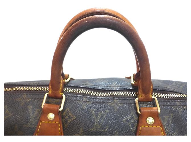 Mala Louis Vuitton Speedy 40 Monogram Marrom Monograma - vista 5