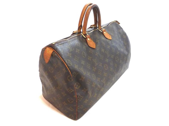 Mala Louis Vuitton Speedy 40 Monogram Marrom Monograma - vista 7
