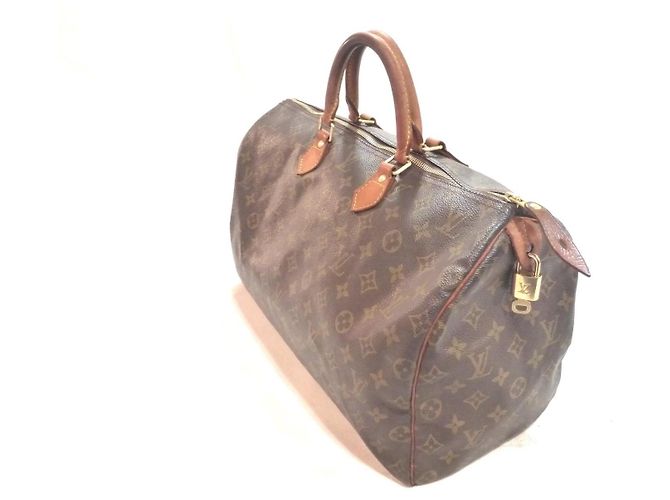 Mala Louis Vuitton Speedy 40 Monogram Marrom Monograma - vista 8
