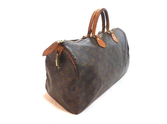 Mala Louis Vuitton Speedy 40 Monogram Marrom Monograma - vista 9