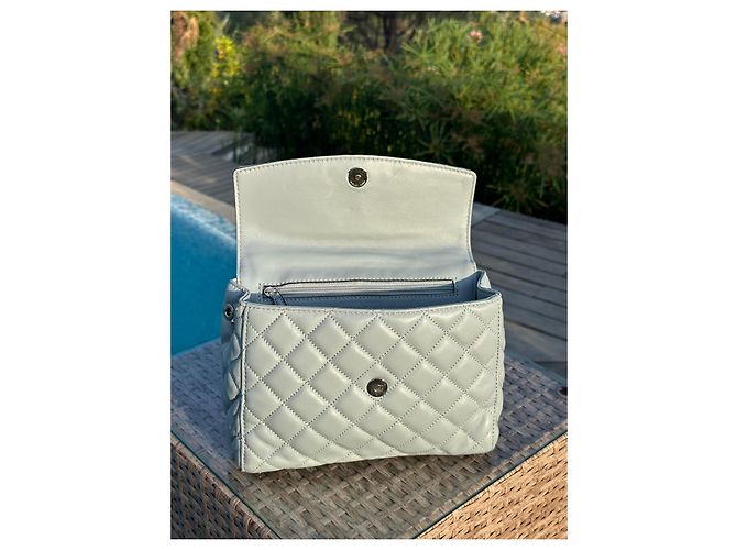 Michael Kors Borsa Trapuntata in Pelle Grigia Grigio - vista 6