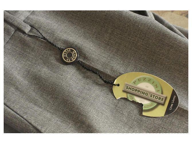 Autre Marque Pezzini Herren Wollanzughose Grau - Ansicht 2