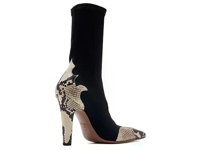 Bottines Paris Texas Belle Western 100 imprimé python Noir - vue 3