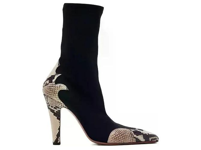 Bottines Paris Texas Belle Western 100 imprimé python Noir - vue 4