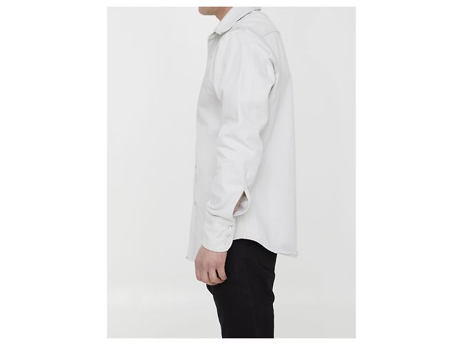 Maison Martin Margiela Baumwolldenim Hemd Weiß - Ansicht 3