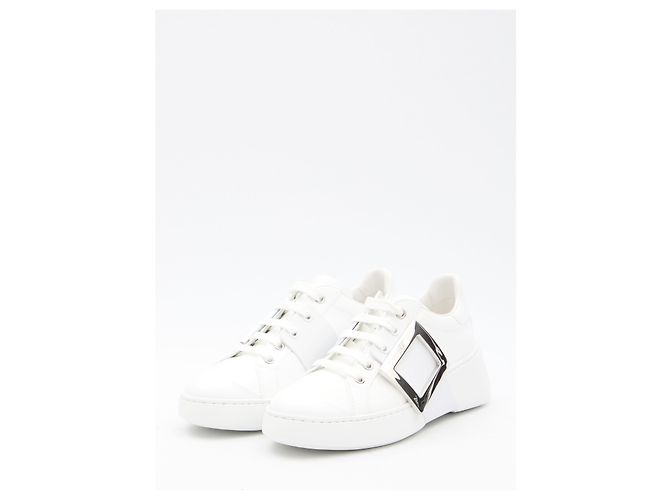 Roger Vivier Leather Viv' Skate Sneaker Weiß - Ansicht 2