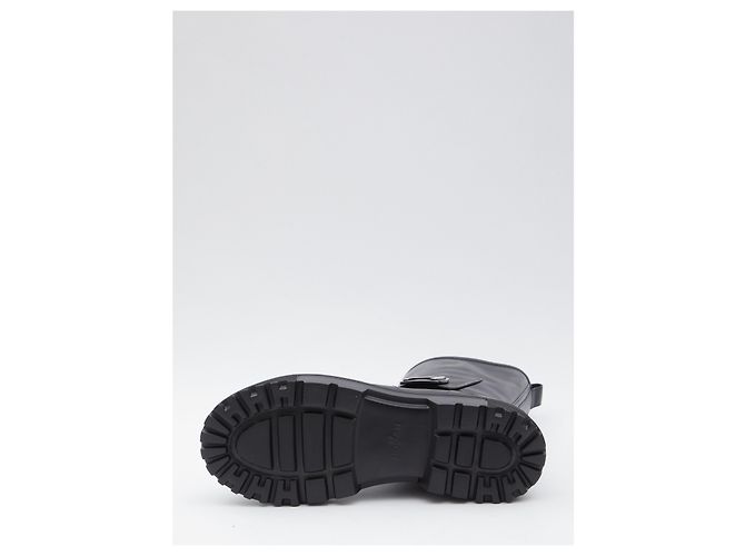 Botas biker Hogan H619 em pele preta Preto - vista 4
