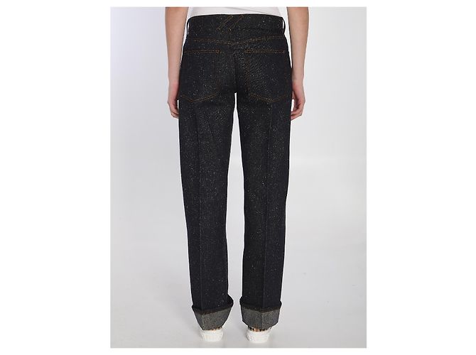 Burberry Indigo Denim Jeans mit geradem Bein Blau - Ansicht 4
