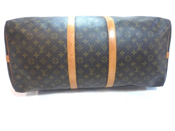 Louis Vuitton Keepall 55 Bandoulière Monogram Reisetasche Braun Monogramm - Ansicht 12
