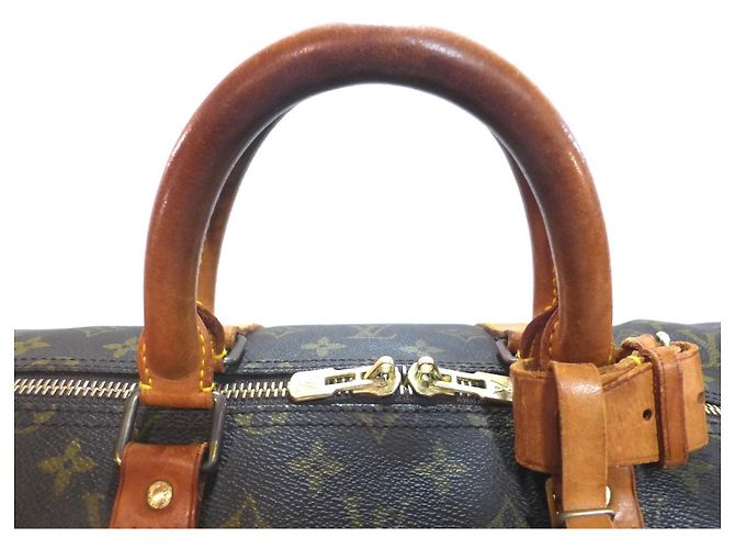 Louis Vuitton Keepall 55 Bandoulière Monogram Reisetasche Braun Monogramm - Ansicht 4