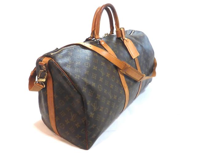 Louis Vuitton Keepall 55 Bandoulière Monogram Reisetasche Braun Monogramm - Ansicht 6