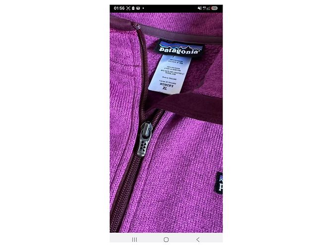 Autre Marque Gilet in pile Patagonia viola Porpora - vista 4