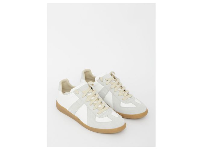 Sneakers Maison Martin Margiela Replica bianche e grigie Bianco - vista 5
