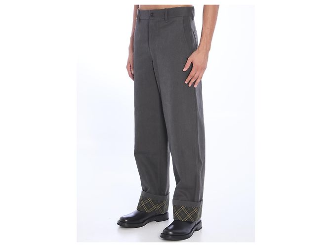 Burberry Carpenter Hose Schwarz Baumwolle - Ansicht 2