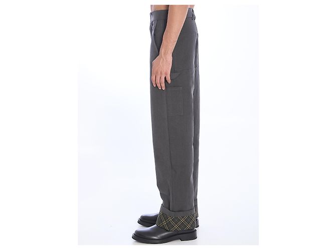 Burberry Carpenter Hose Schwarz Baumwolle - Ansicht 3