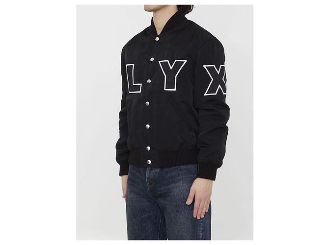 Alyx Logo Varsity bomber jacket Black - view 2