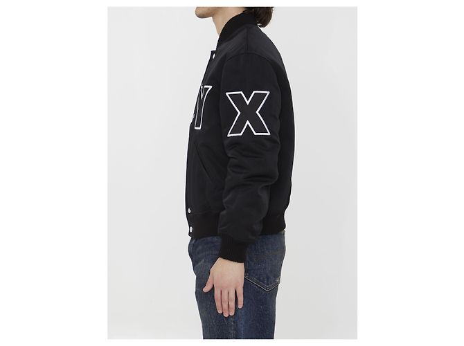 Alyx Logo Varsity bomber jacket Black - view 3