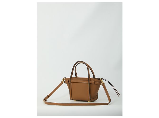 Tod's Mini bolso de compras de cuero Castaño - vista 2