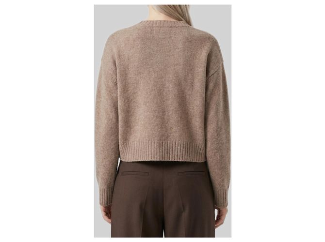 Loulou de Saison Ashes Remus Cardigan beige Wolle und Yak - Ansicht 3