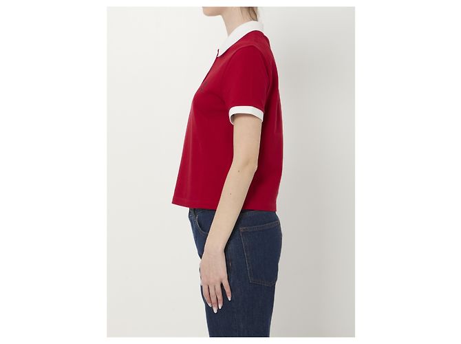 Versace Polo-Shirt aus Baumwoll-Piqué Rot - Ansicht 3